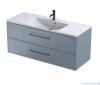Oristo Lagom szafka podumywalkowa wisząca 120x50x45 Szaroniebieski Mat OR53-SD2S-120-16